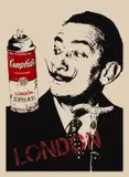 Surreal by Thierry Guetta, Screenprint in colours hand-finished with red spray paint, sold Jul 2024