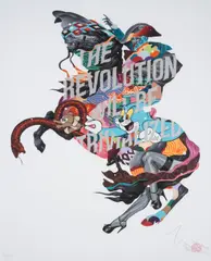 The Revolution Will Be Trivialised by Tristan Eaton, Giclée with screenprint in colours, sold Jul 2024