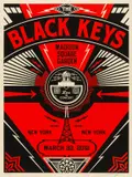 Black Keys Live by Shepard Fairey, pencil, sold Jul 2024