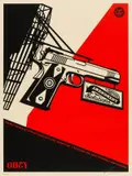 2nd Amendment Solutions by Shepard Fairey, pencil, sold Jul 2024