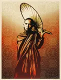 Burmese Monk by Shepard Fairey, Screenprint in colours, sold Jul 2024