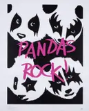 Pandas Rock! by Pure Evil, Screenprint in colours, sold Jul 2024