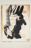 Bunny Fingers by Pure Evil, Screenprint in colours, sold Jul 2024