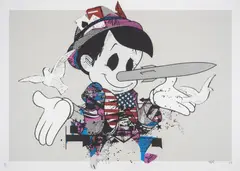 Who To Believe by Paul Insect, Screenprint in colours, sold Jul 2024