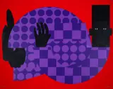 Man in the Violet Suit by Jon Key, Screenprint in colours, sold Jul 2024