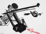 Untitled from the portfolio The New York Collection for Stockholm by Mark di Suvero, ink, offered Jul 2024