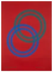 Ring-a-Rosé by Peter Sedgley, Screenprint in colours, sold Jul 2024