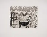 Anasazi Hunter by Barbara Rae, pencil, offered Jul 2024