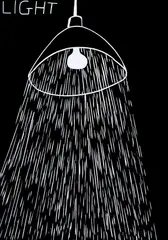 Light by David Shrigley, Linocut printed in black, offered Jul 2024