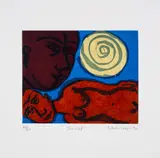 Sunset by Eileen Cooper, lithograph, sold Jul 2024