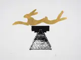 Leaping Hare by Barry Flanagan, print, sold Jul 2024