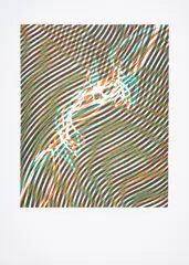 Interference (Black & Moorhead 303)Lithograph printed in colours, 1966 by Stanley William Hayter, Lithograph printed in colours, sold Jul 2024