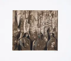 The Three Marys by Henry Moore, Lithograph printed in colours, sold Jul 2024