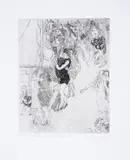 Village Dancers at Saux No by Anthony Gross, pencil, offered Jul 2024