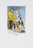 Goya by Salvador Dalí, Drypoint on heliogravure with pochoir, sold Jul 2024