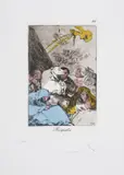 Rasputín by Salvador Dalí, Drypoint on heliogravure with pochoir, sold Jul 2024