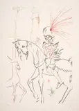 Le Gué du Sang by Salvador Dalí, Etching with drypoint printed in colours, sold Jul 2024
