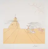 Paysage Fossile Imaginaire by Salvador Dalí, Drypoint with etching and aquatint in colours, sold Jul 2024