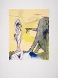 Composition Surrealiste by Dorothea Tanning, Lithograph printed in colours, sold Jul 2024
