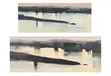 East river by Angela Conner, Oil on canvas board, sold Jul 2024