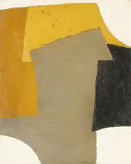 Untitled by Bernard Farmer, 1955, Oil on board, sold Jul 2024