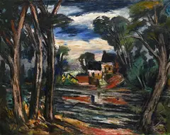 Bord de la riviere by Anders Osterlind, Oil on canvas, offered Jul 2024