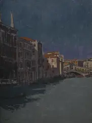 The rialto bridge by Walter Richard Sickert, Oil on canvas, sold Jul 2024