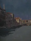 The rialto bridge by Walter Richard Sickert, Oil on canvas, sold Jul 2024