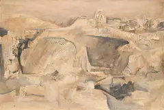 A spanish hilltown by Anthony Whishaw, Oil on board, sold Jul 2024