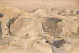 A spanish hilltown by Anthony Whishaw, Oil on board, sold Jul 2024