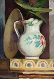 Still life with jug by Duncan Grant, Oil on panel, sold Jul 2024
