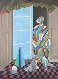 The prima donna by Conroy Maddox, 1993, Oil on canvas, sold Jul 2024