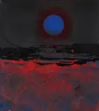 Red lava (i) by Denis Bowen, 1993, Mixed media, sold Jul 2024