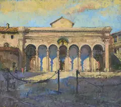 Santissima annunziata, florence by Peter Kuhfeld, Oil on canvas, offered Jul 2024