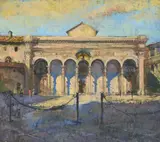 Santissima annunziata, florence by Peter Kuhfeld, Oil on canvas, offered Jul 2024