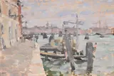 On the zattere, venice i by Diana Maxwell Armfield, Oil on board, sold Jul 2024