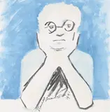 Self portrait by Kenneth Armitage, 1991, Watercolour, gouache and black crayon, offered Jul 2024