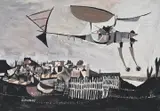 Fly machine, east coast by Roy Turner Durrant, Gouache, sold Jul 2024