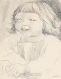 Study of jackie by Jacob Epstein, Charcoal, offered Jul 2024