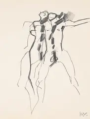 Nude figures by Keith Vaughan, Pencil, sold Jul 2024
