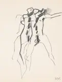 Nude figures by Keith Vaughan, Pencil, sold Jul 2024