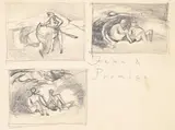 Fame & promise - 3 drawings by Keith Vaughan, Pencil, offered Jul 2024