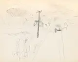Figure in a street by Christopher Wood, Pencil, offered Jul 2024