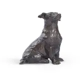 Study of tigga, seated, king charles' jack russell by Angela Conner, 2004, Bronze, sold Jul 2024