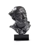 Sir john betjeman by Angela Conner, 1974, Bronze, sold Jul 2024