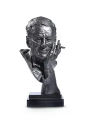 Ian fleming by Angela Conner, Bronze composite, sold Jul 2024