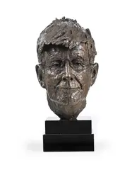 Alan bennett by Angela Conner, 2007, Bronze, sold Jul 2024