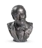 Andrew cavendish, 11th duke of devonshire by Angela Conner, sculpture, sold Jul 2024