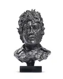 Sir tom stoppard by Angela Conner, 2004, Bronze, sold Jul 2024