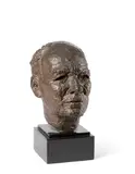 Sir john gielgud by David Wynne, Bronze with a brown patina, sold Jul 2024